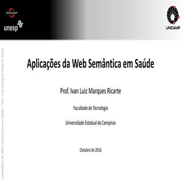Aplicacoes web semantica saude