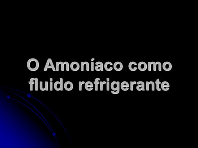 Aplicações do amoníaco