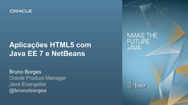 Aplicações HTML5 com Java EE 7 e NetBeans