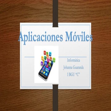 Aplicaciones moviles