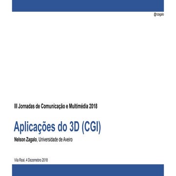 Aplicações do 3D (CGI)