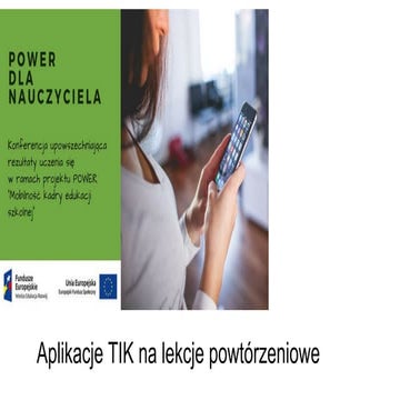 Aplikacje na lekcje powtórzeniowe prezentacja