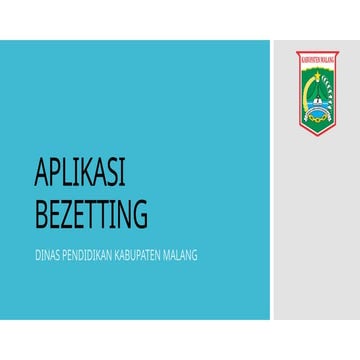 APLIKASI BEZETTING - EL HOTEL (1) SD NEGERI 1 BANGELAN | PPTX