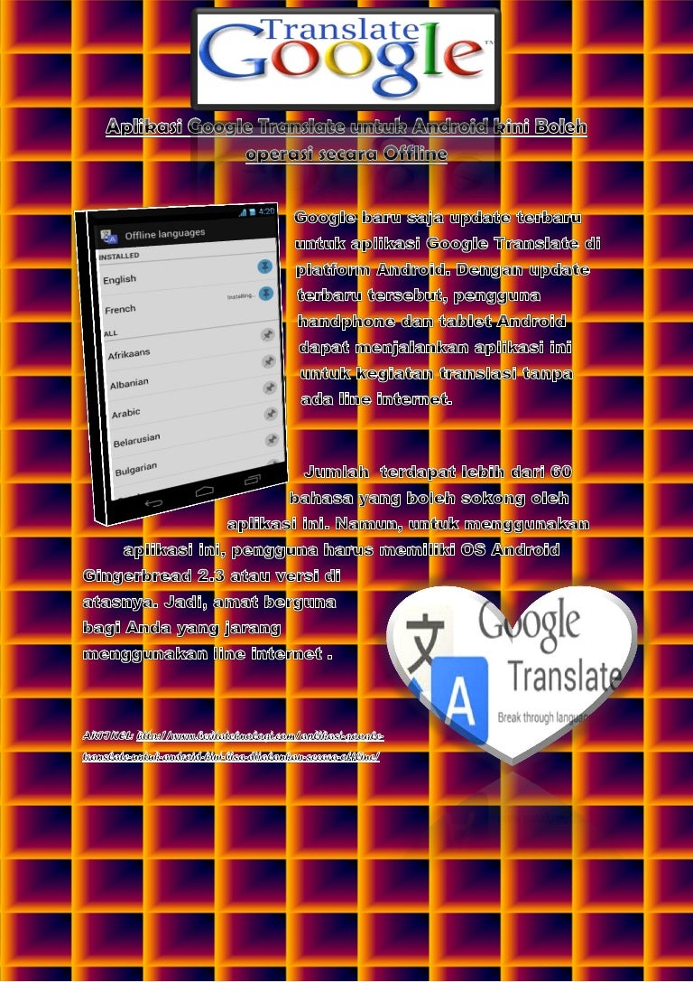 aplikasi google translate untuk hp laptop