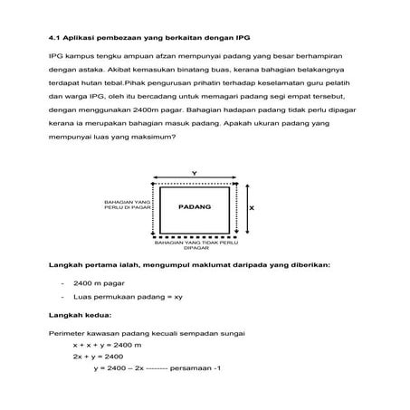 Aplikasi pembezaan assignment