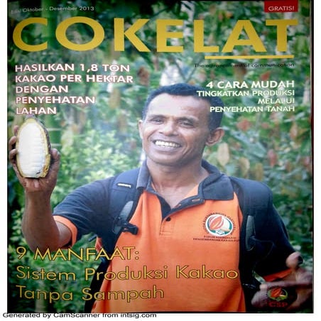 Sukses aplikasi promi di kebun kakao