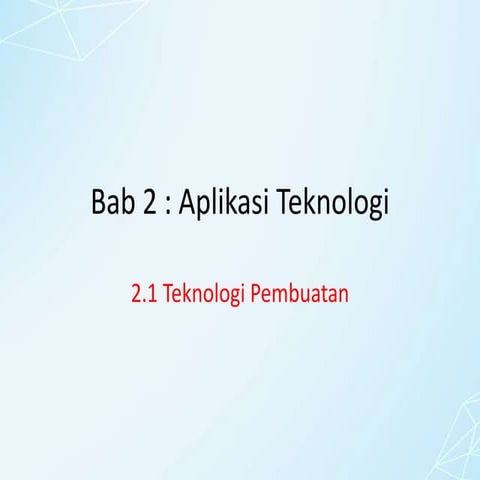 Aplikasi teknologi