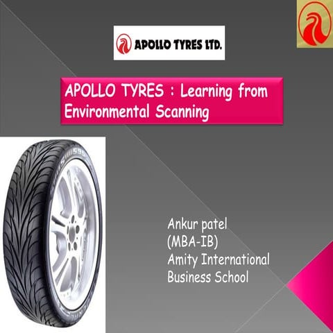 APOLLO TYRE CASE STUDY