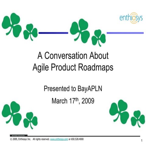 Roadmapping Talk for APLN