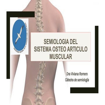 Semiologia del Aparato Locomotor sist osteo art