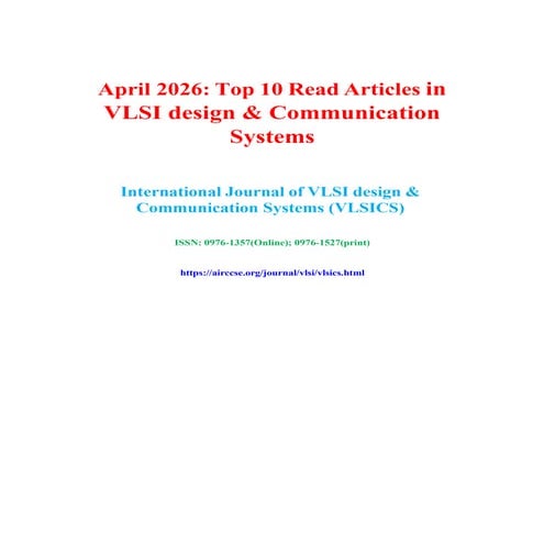 April 2026 Top 10 Cited Article - International Journal of VLSI design ...