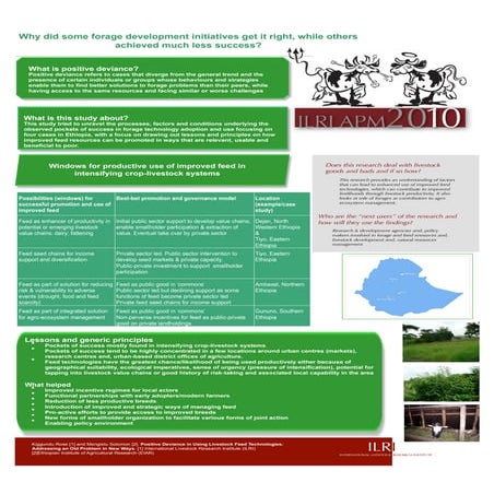 Why some forage development initiatives get it right, while others achieved m...