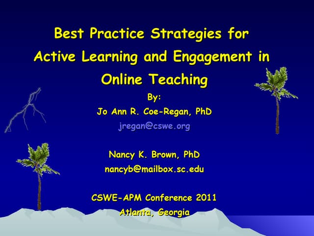 Apm 2011 presentation with nancy