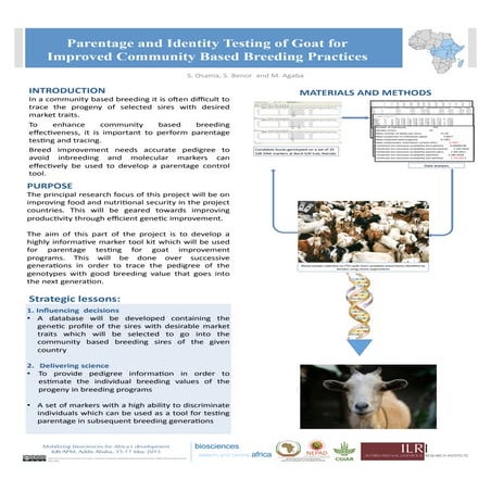 Parentage and identity testing of goat for improved community based breeding ...