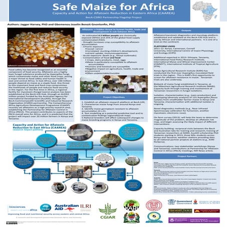Safe maize for Africa: Capacity and Action for Aflatoxin Reduction in Eastern...