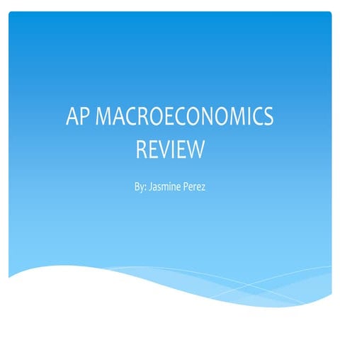Ap macroeconomics review