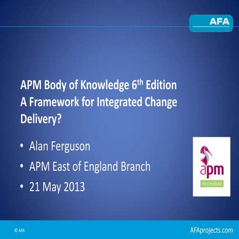 Apm body of knowledge 6th edition