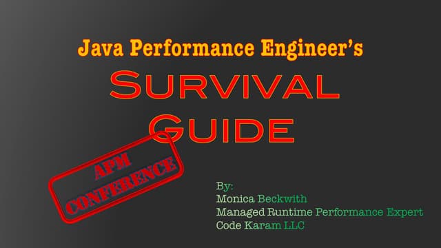 Java Performance Engineer's Survival Guide