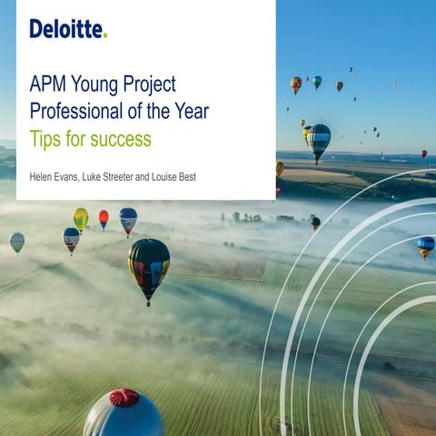APM Young Project Professional of the Year - Tips for Success