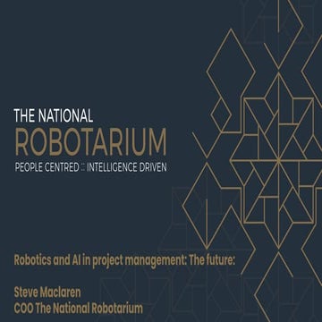 APM event National Robotarium Robotics and AI in PM video embedded Updated 25...