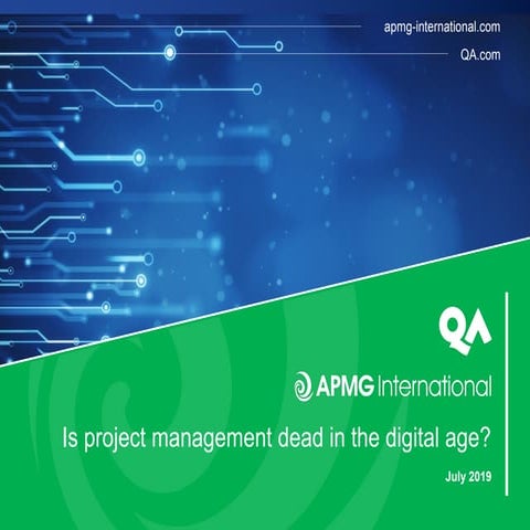 Is project management dead in the digital age