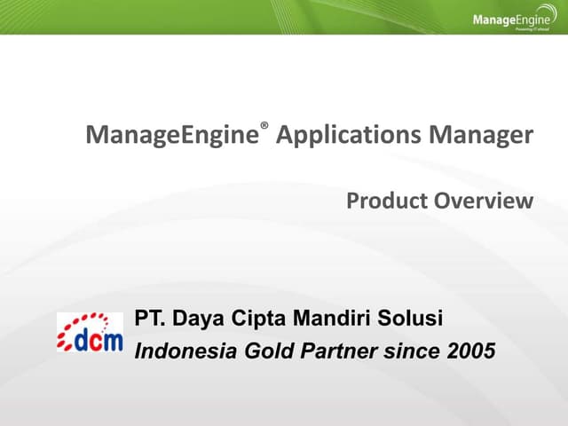 Application Manager Presentasi