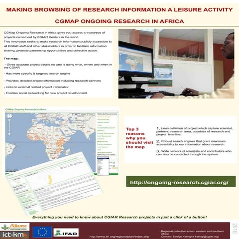 Making browsing of research information a leisure activity: CGMAP ongoing res...