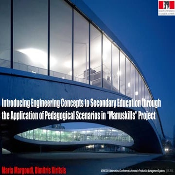 Introducing Engineering Concepts to Secondary Education through the Applicati...