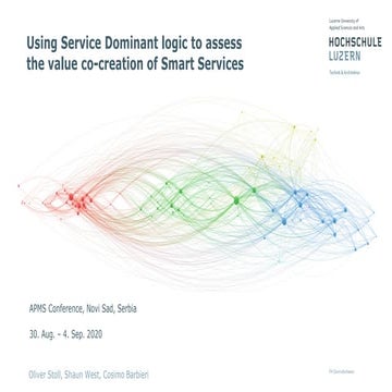 Apms 2020 using sdl to value smart services | PDF