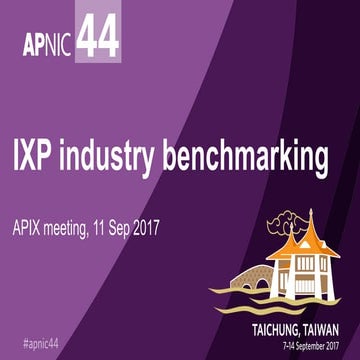 APNIC APIX Industry Benchmarking  
