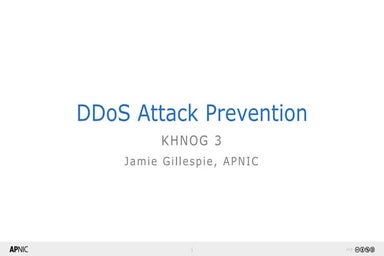 KHNOG 3: DDoS Attack Prevention