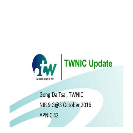 TWNIC Update | PDF