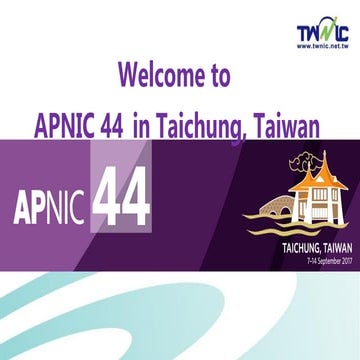APNIC 44 Update