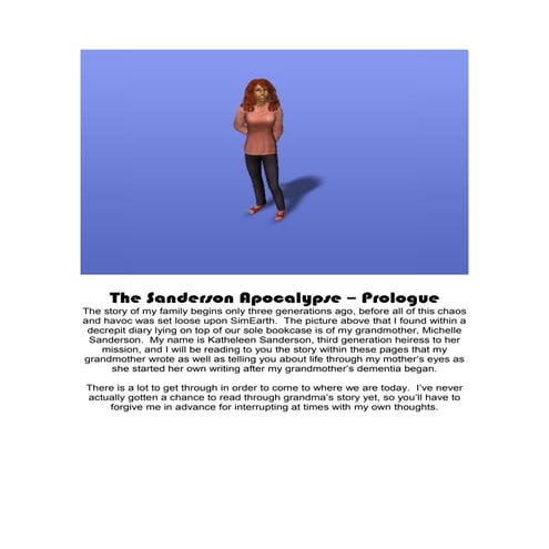 The Sanderson Apocalypse - Prologue