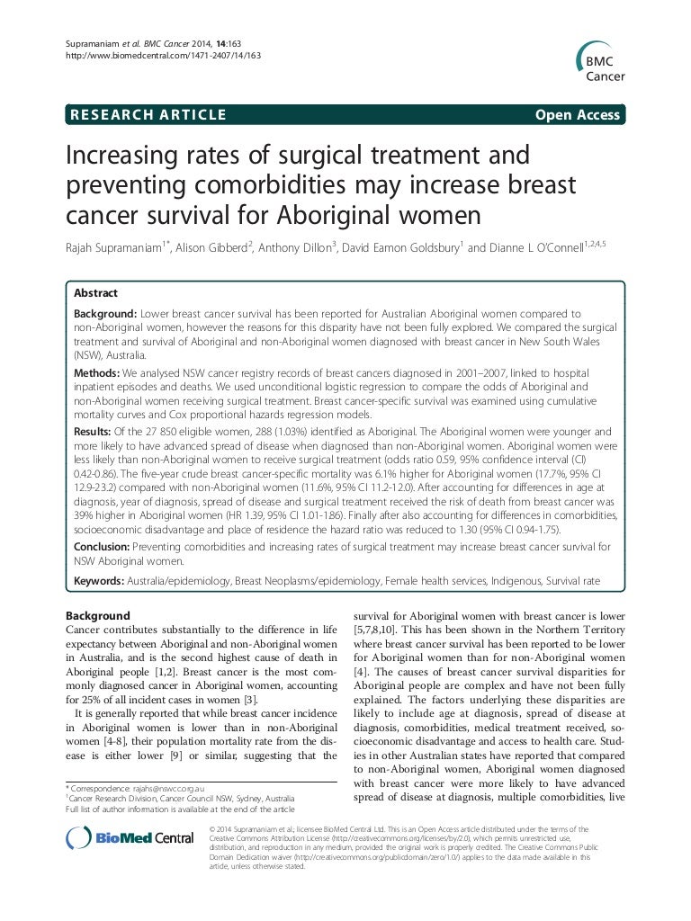 Research paper for breast cancer