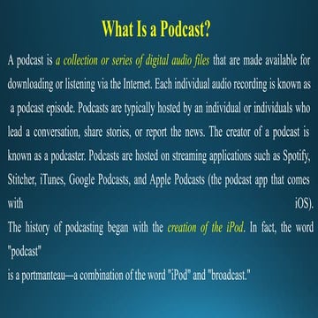 5 Popular Podcast Formats | PDF