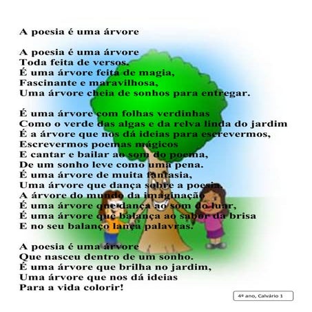 A poesia é uma árvore | PDF