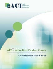 Accredited Product Owner (APO®) Han...