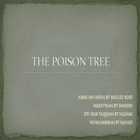 A poison tree