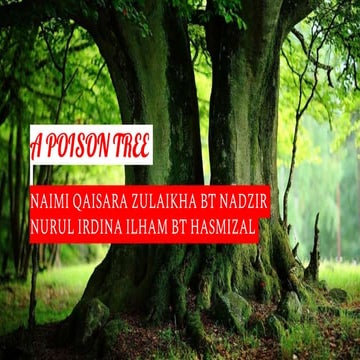 group 2 5S A poison tree 