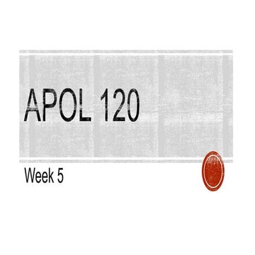 Apol 120 week 5