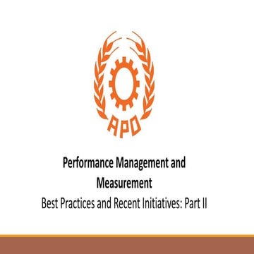 APO Lecture: Best Practices II