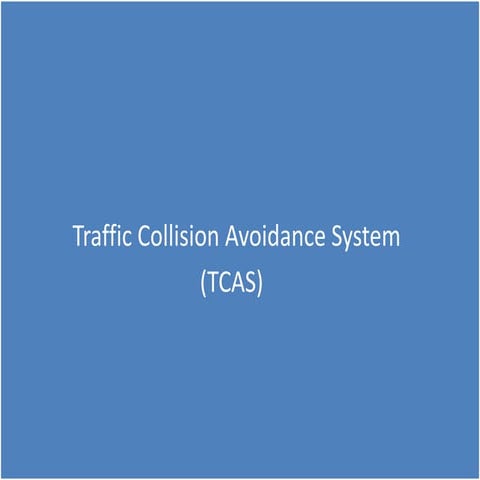 Traffic Collision Avoidance System
