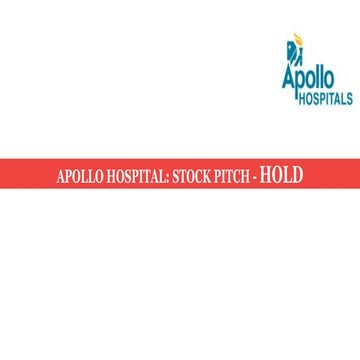 Stock Pitch Presentation of Apollo Hospitals