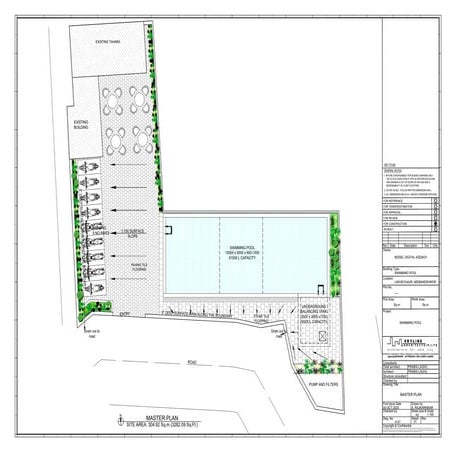 Comprehensive Architectural Design and Structural Details of a Swimming ...