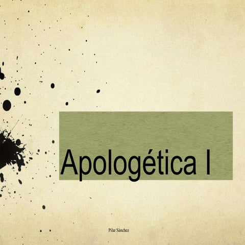 Apologética i