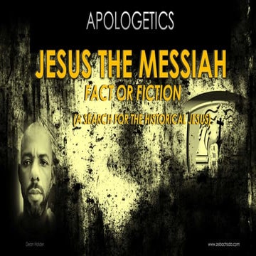 Apologetic External evidence for the existence of Jesus