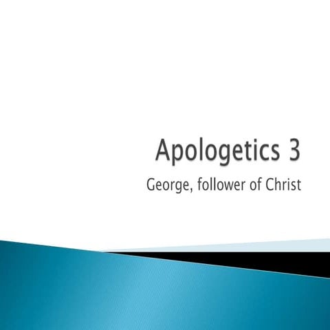 Apologetics 3