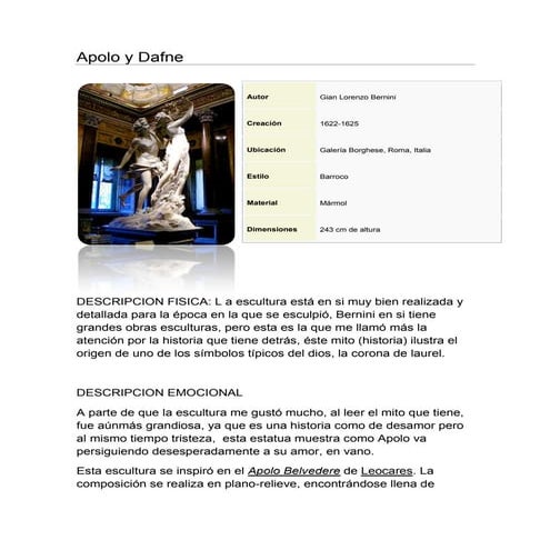 Apolo y dafne PDF