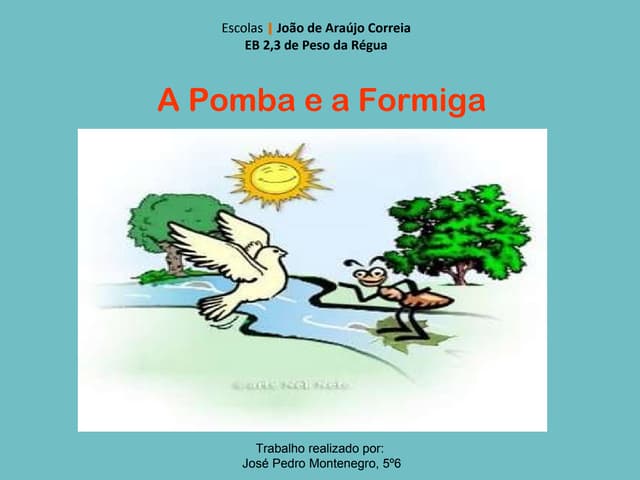 A pomba e a formiga